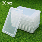 Maxbell 20Pcs Clear Credit Card Holders Covers ID Cards Sleeve for Women Student Men