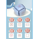 Maxbell Teaching Roller Stamp Rolling Educational Toy for School Supplies Parents Pink Case