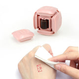 Maxbell Teaching Roller Stamp Rolling Educational Toy for School Supplies Parents Pink Case