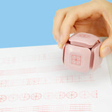 Maxbell Teaching Roller Stamp Rolling Educational Toy for School Supplies Parents Pink Case