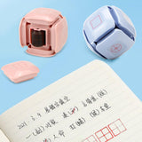 Maxbell Teaching Roller Stamp Rolling Educational Toy for School Supplies Parents Pink Case