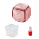 Maxbell Teaching Roller Stamp Rolling Educational Toy for School Supplies Parents Pink Case
