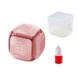Maxbell Teaching Roller Stamp Rolling Educational Toy for School Supplies Parents Pink Case