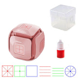 Maxbell Teaching Roller Stamp Rolling Educational Toy for School Supplies Parents Pink Case