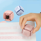 Maxbell Teaching Roller Stamp Rolling Educational Toy for School Supplies Parents Pink Case