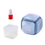 Maxbell Teaching Roller Stamp Rolling Educational Toy for School Supplies Parents Blue Case