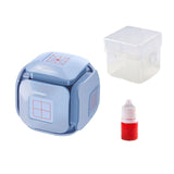 Maxbell Teaching Roller Stamp Rolling Educational Toy for School Supplies Parents Blue Case