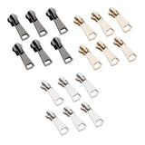 Maxbell 6x Universal Instant Fix Zippers Repair Kit Replacement Zipper Slider Jackets Black