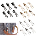 Maxbell 6x Universal Instant Fix Zippers Repair Kit Replacement Zipper Slider Jackets Black