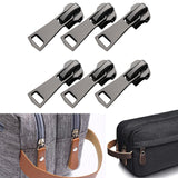 Maxbell 6x Universal Instant Fix Zippers Repair Kit Replacement Zipper Slider Jackets Black