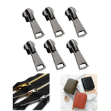 Maxbell 6x Universal Instant Fix Zippers Repair Kit Replacement Zipper Slider Jackets Black