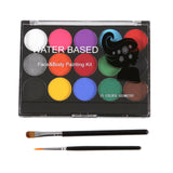 Maxbell Professional Face Paint Kit Palette Facepaint Brush Christmas Stage Party