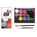 Maxbell Professional Face Paint Kit Palette Facepaint Brush Christmas Stage Party