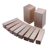 Maxbell 10 Pieces Basswood Carving Blocks Wood Whittling Kit Wood Carving Blanks