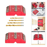 Maxbell Drill Guide Woodworking Drilling Jig Locator Drilling Kit Stair Wire Puncher Without Drill