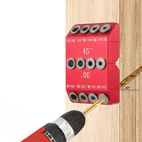 Maxbell Drill Guide Woodworking Drilling Jig Locator Drilling Kit Stair Wire Puncher Without Drill