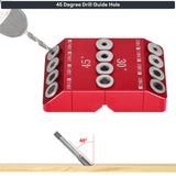Maxbell Drill Guide Woodworking Drilling Jig Locator Drilling Kit Stair Wire Puncher Without Drill