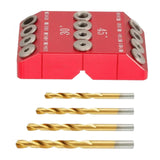 Maxbell Drill Guide Woodworking Drilling Jig Locator Drilling Kit Stair Wire Puncher With Drill