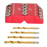 Maxbell Drill Guide Woodworking Drilling Jig Locator Drilling Kit Stair Wire Puncher With Drill