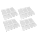 Maxbell 4Pcs Plastic Storage Box Case Organizer Container for Makeup Cosmetic Beads