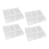 Maxbell 4Pcs Plastic Storage Box Case Organizer Container for Makeup Cosmetic Beads