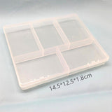 Maxbell 4Pcs Plastic Storage Box Case Organizer Container for Makeup Cosmetic Beads