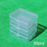 Maxbell 50x Storage Box Case Finishing Container for Crafts Pills Small Accessories
