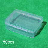 Maxbell 50x Storage Box Case Finishing Container for Crafts Pills Small Accessories