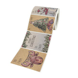 Maxbell 250 Pieces Christmas Tag Stickers Ornament 2x3inch for DIY Present Wrapping