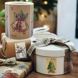 Maxbell 250 Pieces Christmas Tag Stickers Ornament 2x3inch for DIY Present Wrapping