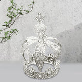 Maxbell Crown Cake Topper Cupcake Decoration Tiaras for Birthday Party Cosplay Prom Silver