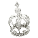 Maxbell Crown Cake Topper Cupcake Decoration Tiaras for Birthday Party Cosplay Prom Silver