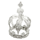 Maxbell Crown Cake Topper Cupcake Decoration Tiaras for Birthday Party Cosplay Prom Silver