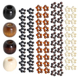 Maxbell 400x Wooden Spacer Beads Jewelry Making Loose Beads with Hole Decoration