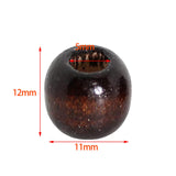 Maxbell 400x Wooden Spacer Beads Jewelry Making Loose Beads with Hole Decoration