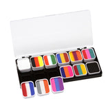 Maxbell Professional Face Body Paint Kit Palette Wtih 3 Brushes Party Kids Washable