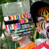 Maxbell Professional Face Body Paint Kit Palette Wtih 3 Brushes Party Kids Washable
