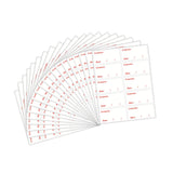 Maxbell 200x Freezer Labels Stickers 6Cmx3cm Home Storage Refrigerator Packing Red