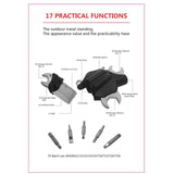Maxbell Multitool Camping Stainless Steel for Cycling Maintenance Bicycle Repair