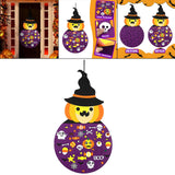 Maxbell DIY Halloween Felt Pumpkin Witch Decoration Hanging Decor Set for Kids