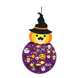 Maxbell DIY Halloween Felt Pumpkin Witch Decoration Hanging Decor Set for Kids