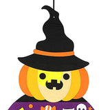 Maxbell DIY Halloween Felt Pumpkin Witch Decoration Hanging Decor Set for Kids