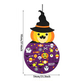 Maxbell DIY Halloween Felt Pumpkin Witch Decoration Hanging Decor Set for Kids