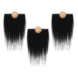 Maxbell 3x Gnome Beards Wooden Balls Wood Nose Ornament Christmas Decoration Style D