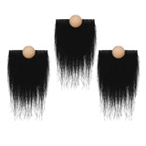 Maxbell 3x Gnome Beards Wooden Balls Wood Nose Ornament Christmas Decoration Style D