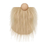 Maxbell 3x Gnome Beards Wooden Balls Wood Nose Ornament Christmas Decoration Style E