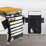 Maxbell Desk Side Hanging Bag File Pens Holder Storage Bag for Office Classroom