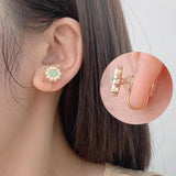 Maxbell 10Pcs Clip On Earrings Converters Metal Ear Clips DIY for Men Girls Women Gold