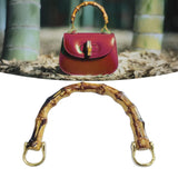 Maxbell U Shaped Bamboo Bag Handle Handmade Bag Handle for Purse Handbag Material