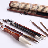 Maxbell Chinese Calligraphy Brushes Sumi Ink Painting for Professional Beginner 7Pcs